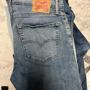 Levi's Blue Slim Jeans with Signature Stitching